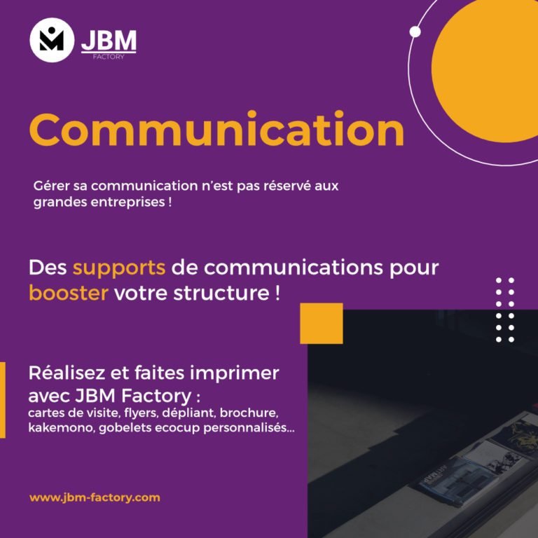 JBM Factory – Création de vos supports de communication